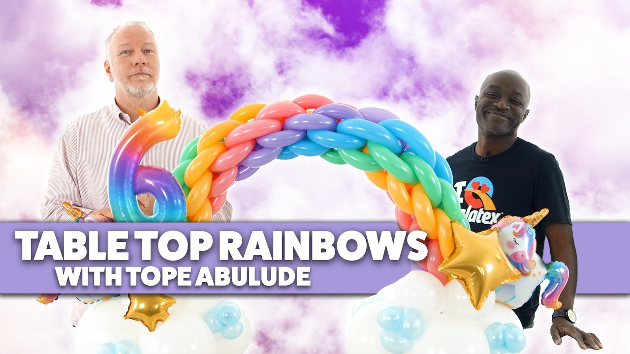 How to Make Rainbow Balloon Weaves for a Unicorn Party! | With Tope Abulude - BMTV 472
