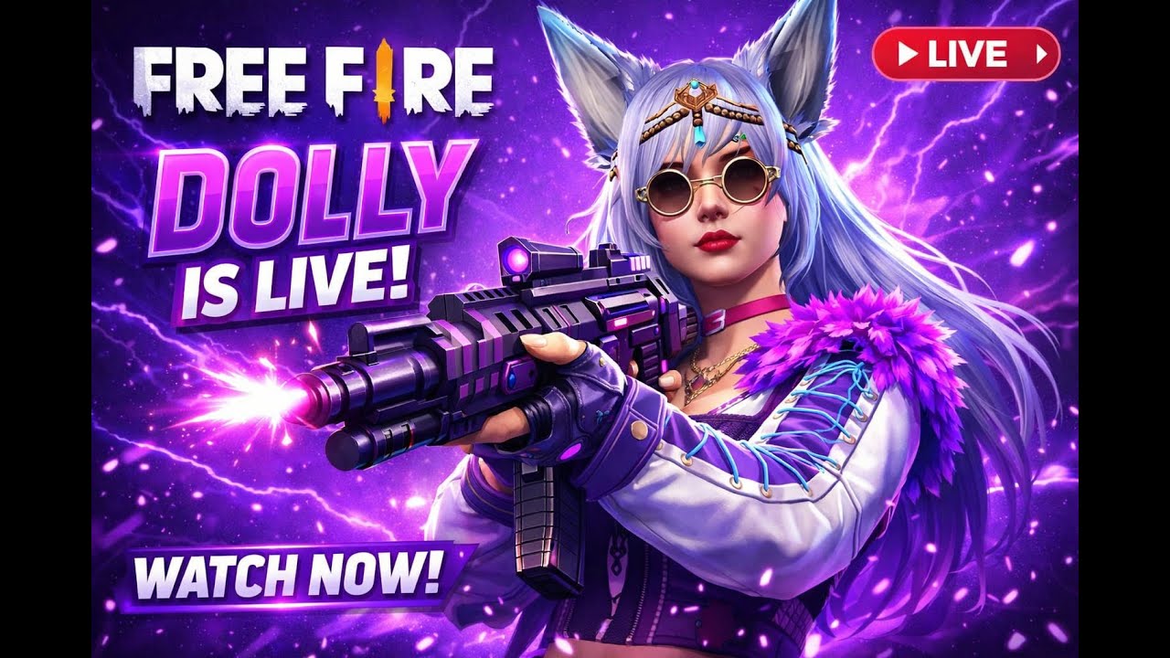 🔴[Live] DOLLY Is Here 😡 Free Fire Esports Rooms  Live 🗿👑-Garena Free Fire !
