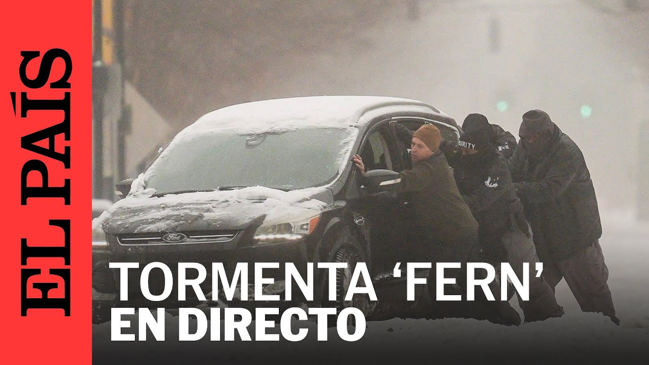 DIRECTO | La tormenta 'Fern' en Estados Unidos deja fuerte nevadas a su paso por Nueva York