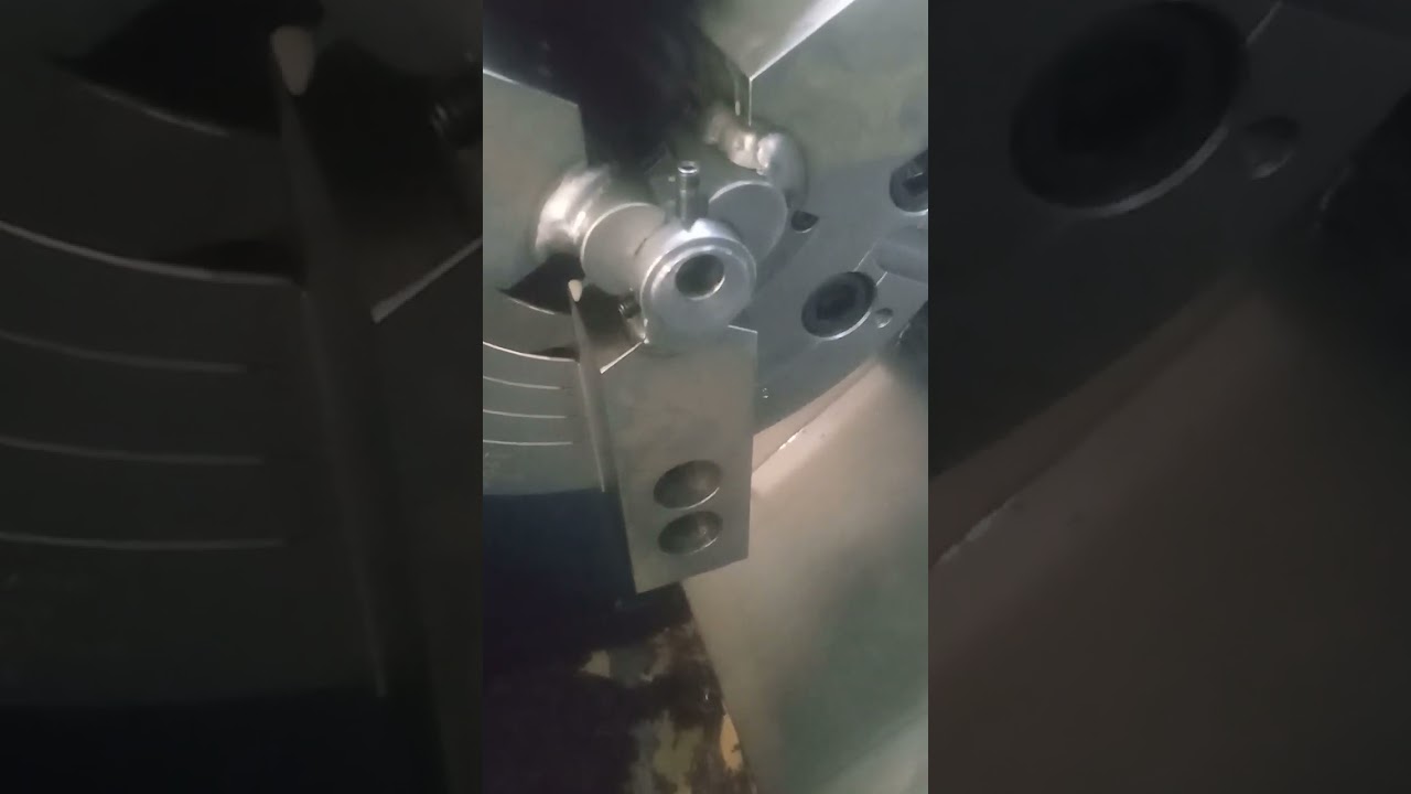 Turning an eccentric part in a 3 jaw chuck by making an offset fixture