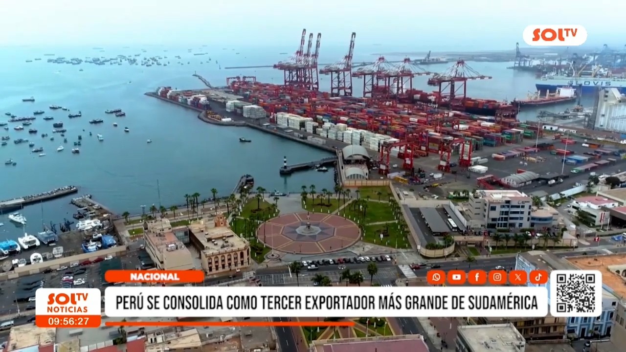 Nacional: Perú se consolida como tercer exportador más grande de Sudamérica