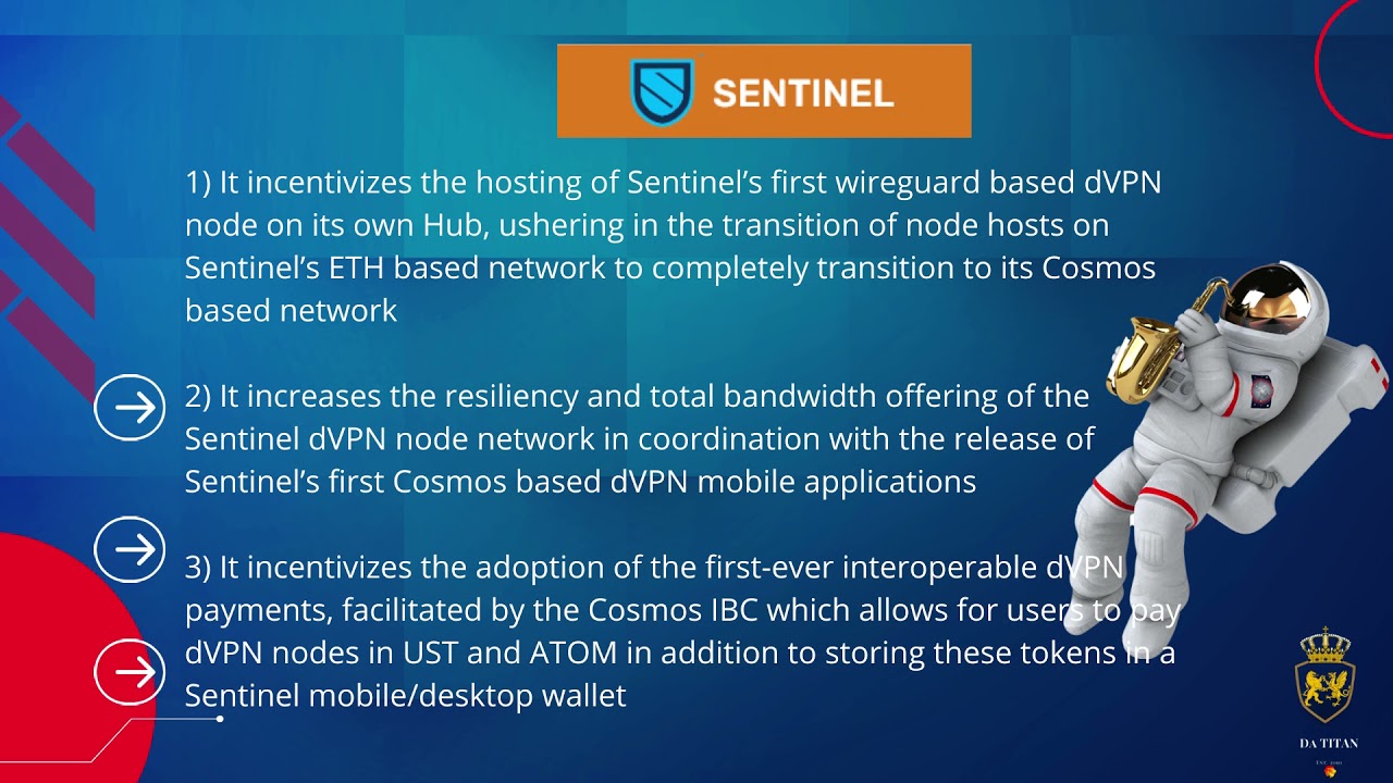 The Launch of Sentinel&rsquo;s First Incentivized Bandwidth Mining Program on its Cosmos based Hub.