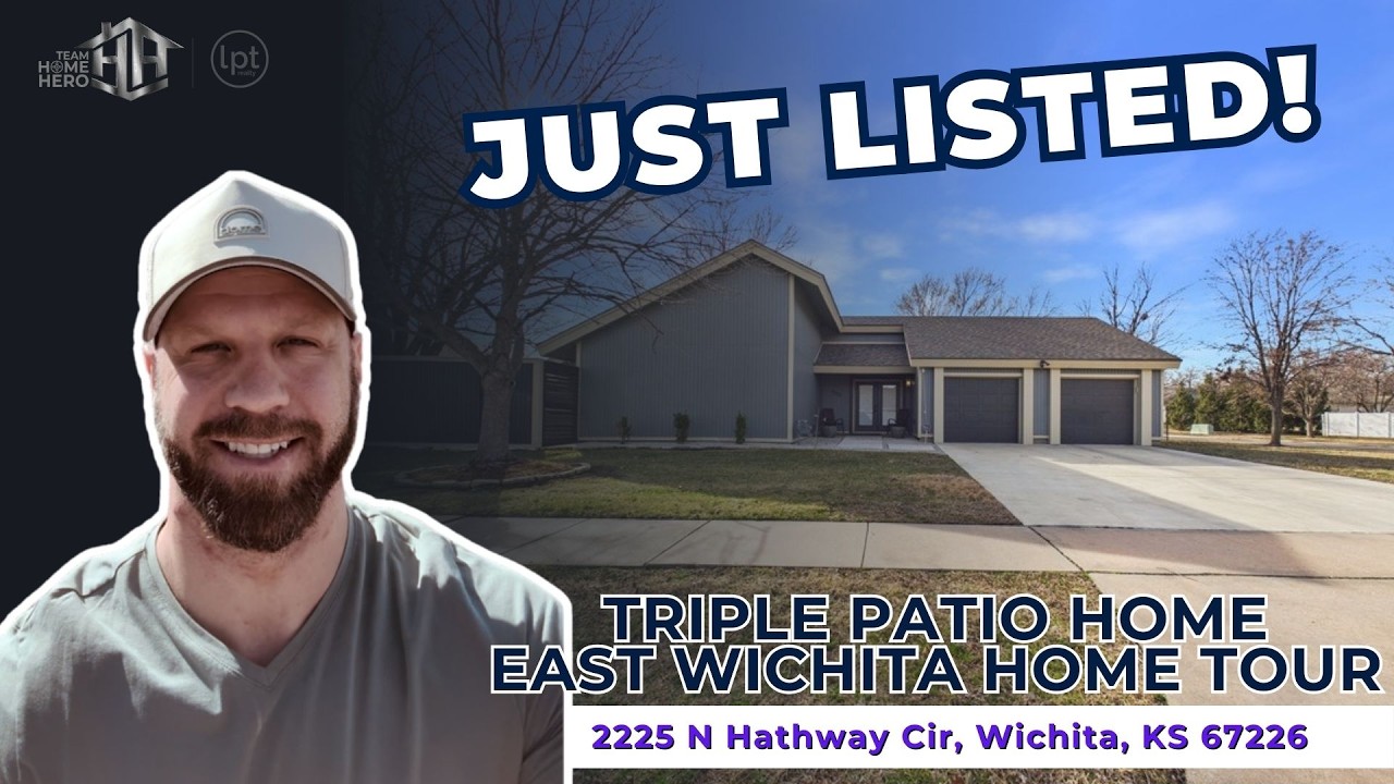 Triple patio home, East Wichita | 2225 N Hathway Circle, Wichita, KS 67226