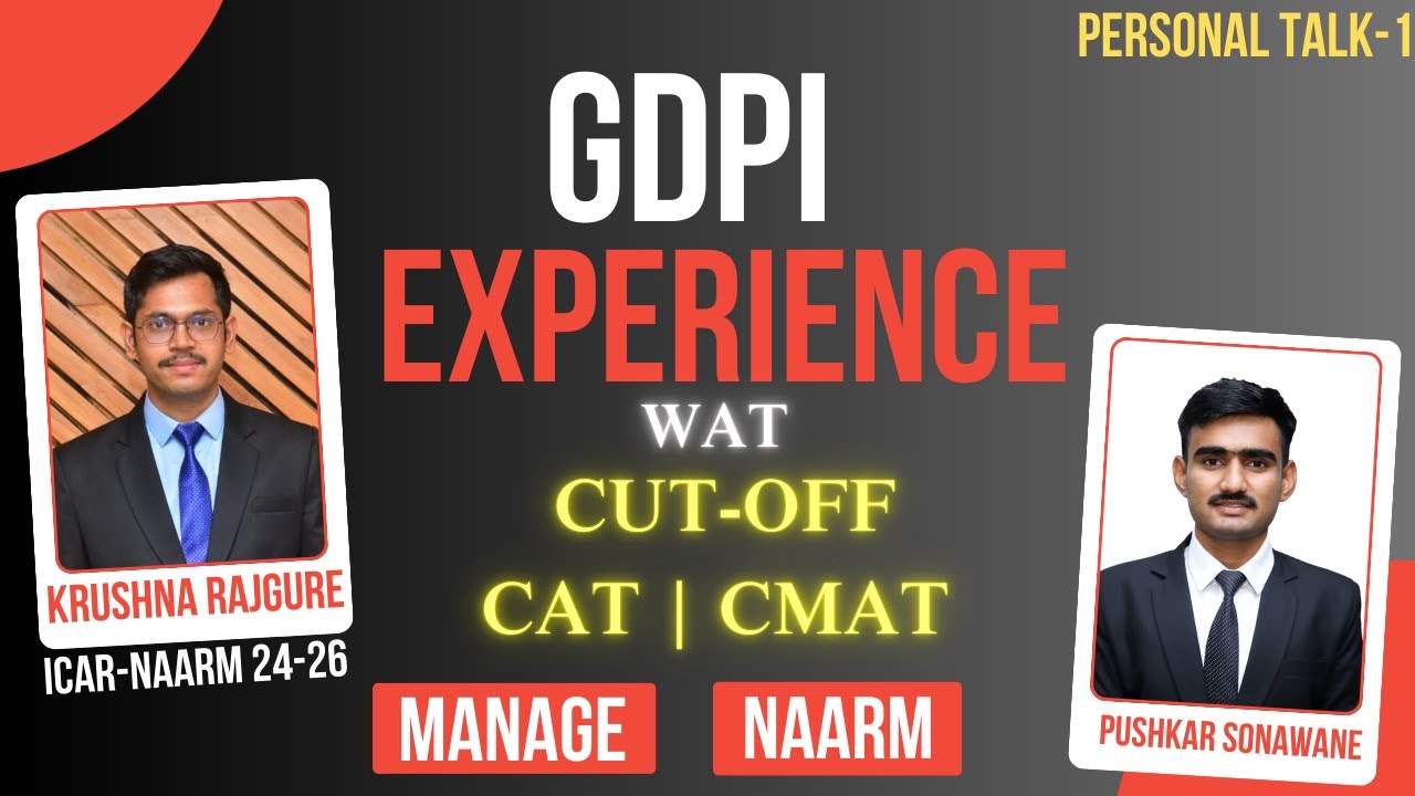 ICAR NAARM MANAGE GDPI Experience | ABM Admission | CAT & CMAT Cutoff 2025  | 