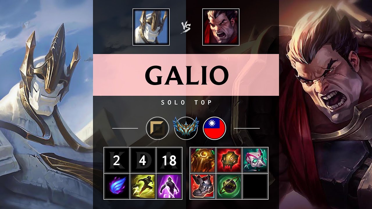 Galio Top vs Darius - TW Challenger Patch 25.14