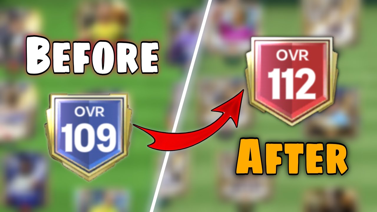 📈 109 to 112 OVR Upgrading in FC Mobile 25!