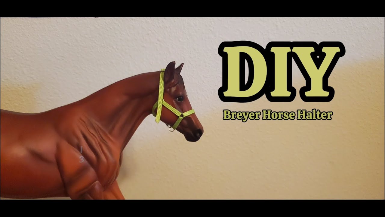 How to make a simple Breyer horse halter!