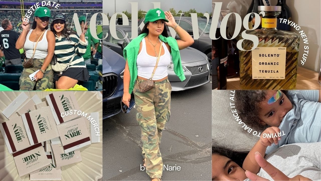 SUNDAZE VLOG | Eagles season opener +  fit, new in items, bestie time, custom house merch + more!