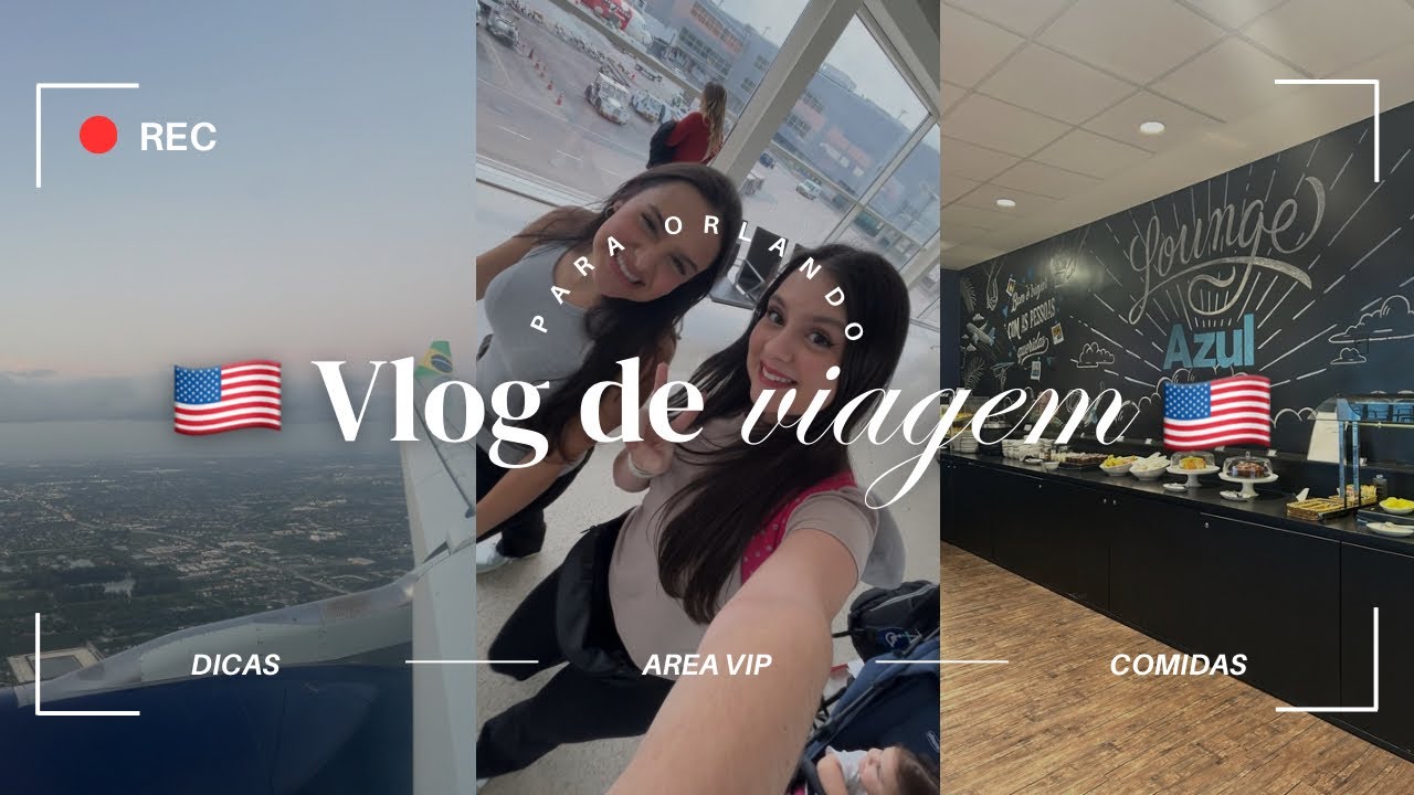 VLOG VIAGEM PARA ORLANDO| Aeroporto, TJ Maxx, Duty Free, Área VIP + Dicas de Restaurantes 🍽️🛍️