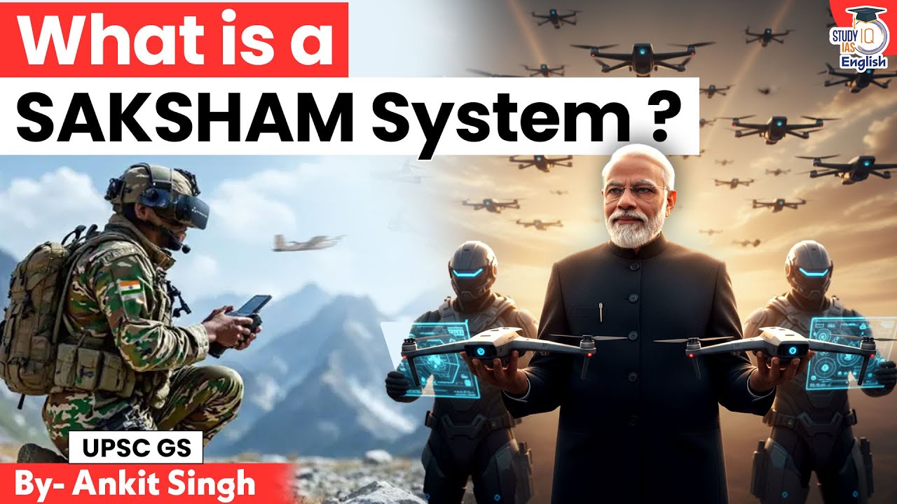 What Is SAKSHAM System? India&rsquo;s New Counter-Drone Grid Explained | Ankit Singh | StudyIQ IAS English