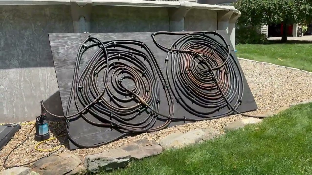 Easy DIY solar pool heater
