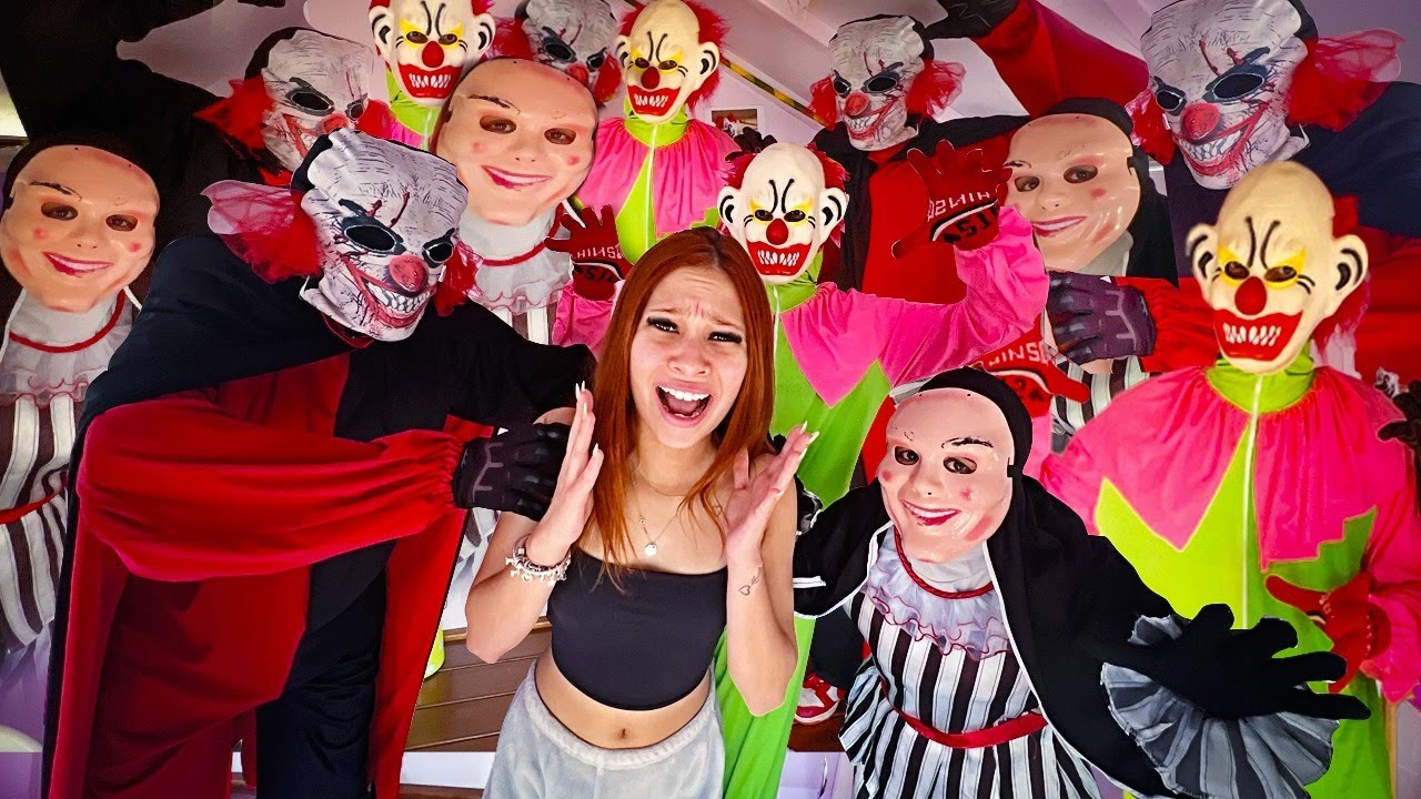 ESSE É O MAIOR MEDO DELA * PRENDI MINHA AMIGA COM MAIS DE 100 PALHAÇOS