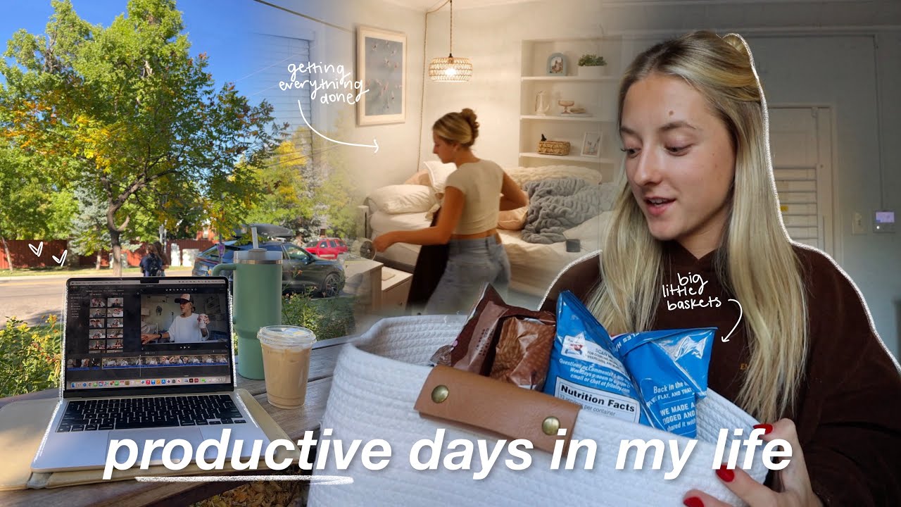 busy days in my life | post travel reset, big little baskets & more