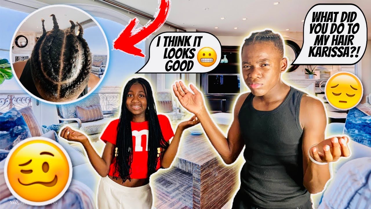 I TRIED STITCH BRAIDS IN AHZEE HAIR...GONE WRONG
