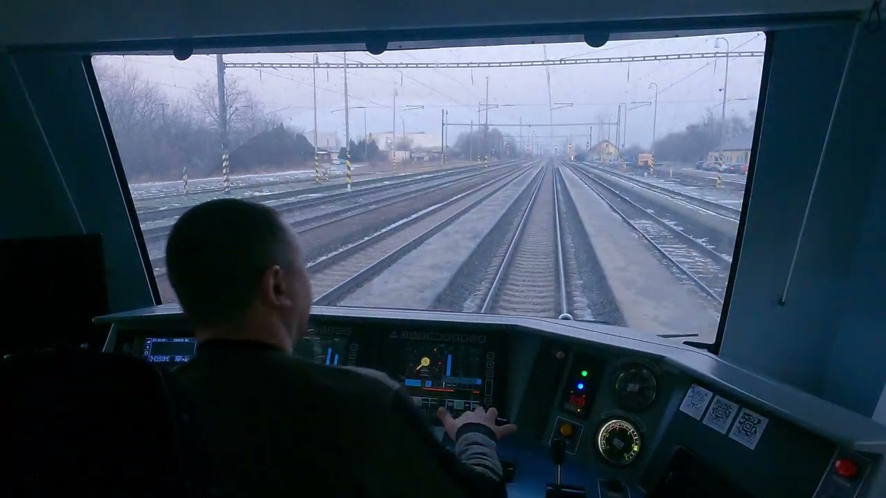 Pohľad rušňovodiča na trati Nové Zámky - Bratislava