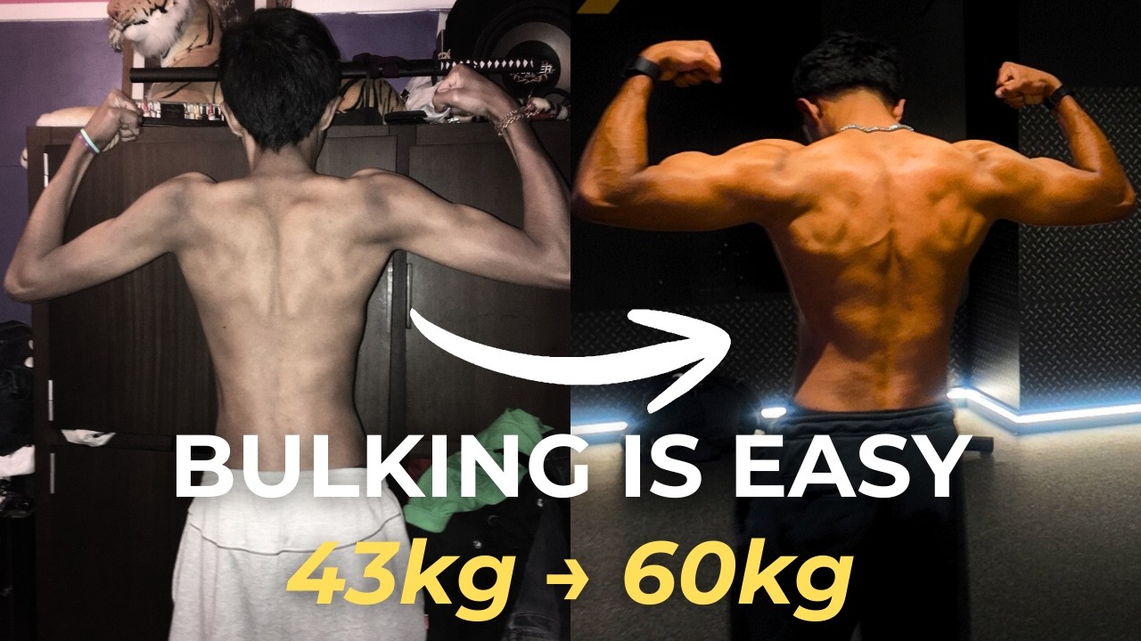 How I Bulk 3,300 Calories a Day at 22 (43kg to 60kg)