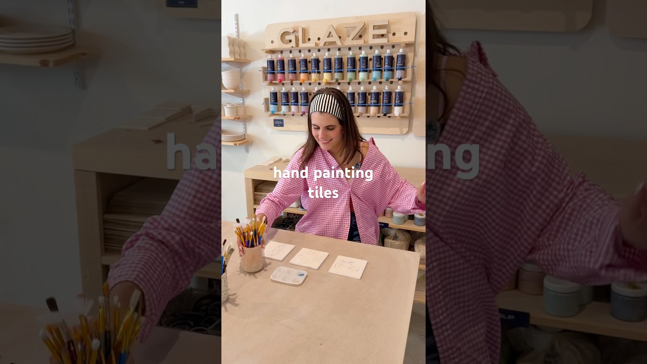 hand painting tiles for my kitchen backsplash