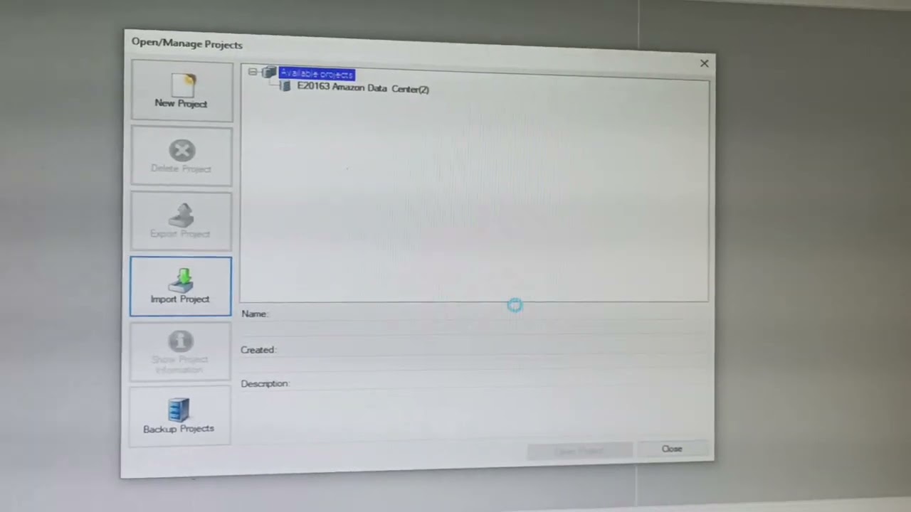 pcm 600 exported project file read