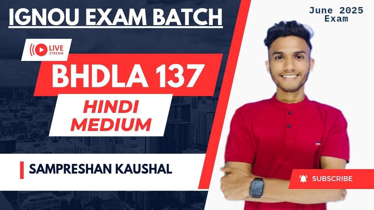 #158 BHDLA 137 | HINDI BHASHA  | IMPORTANT QUESTIONS | MARATHON IGNOU WALAY AAYUSH SIR