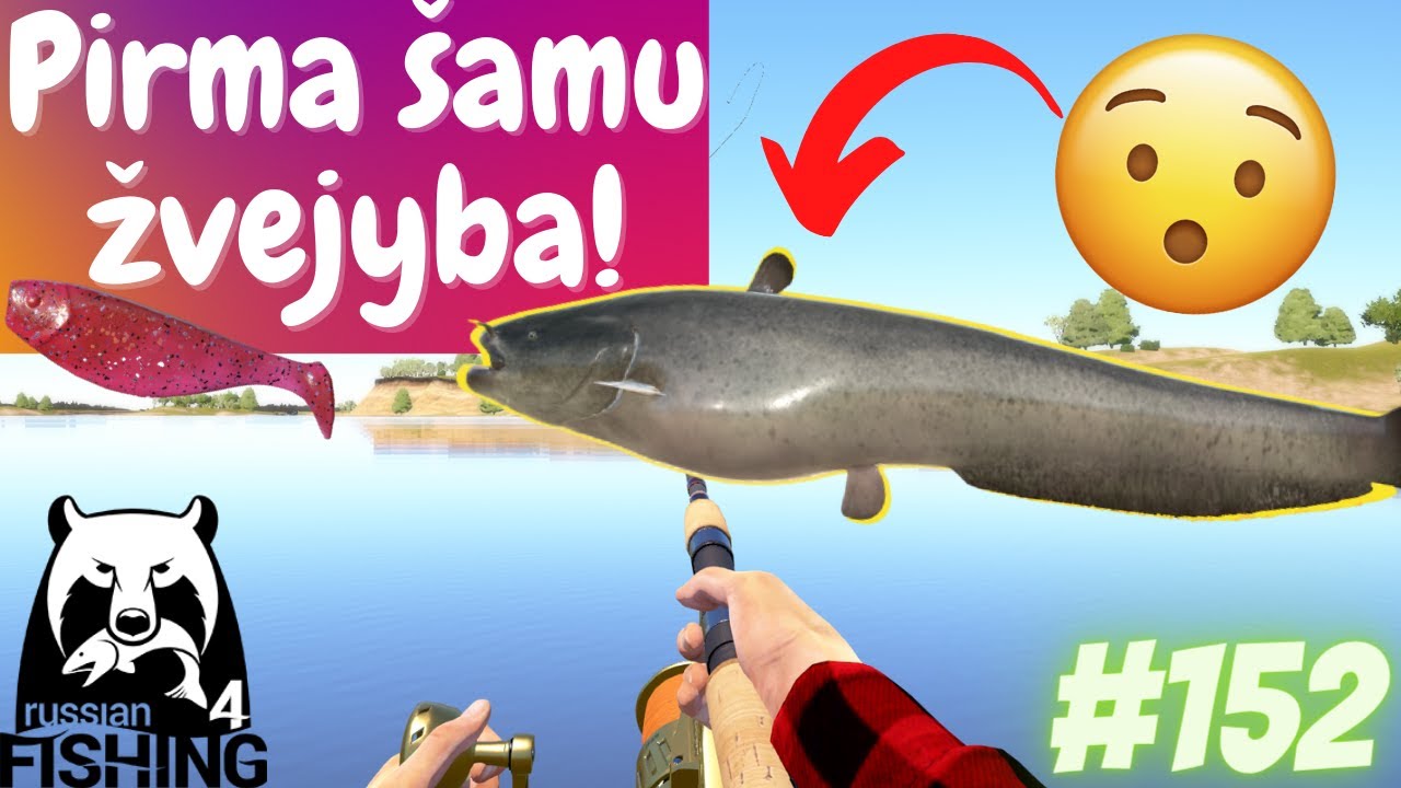 PIRMA ŠAMŲ ŽVEJYBA! #152 Russian fishing 4