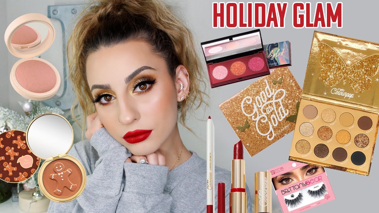 Get Ready With Me: Holiday Glam feat. Colourpop Good As Gold Palette!