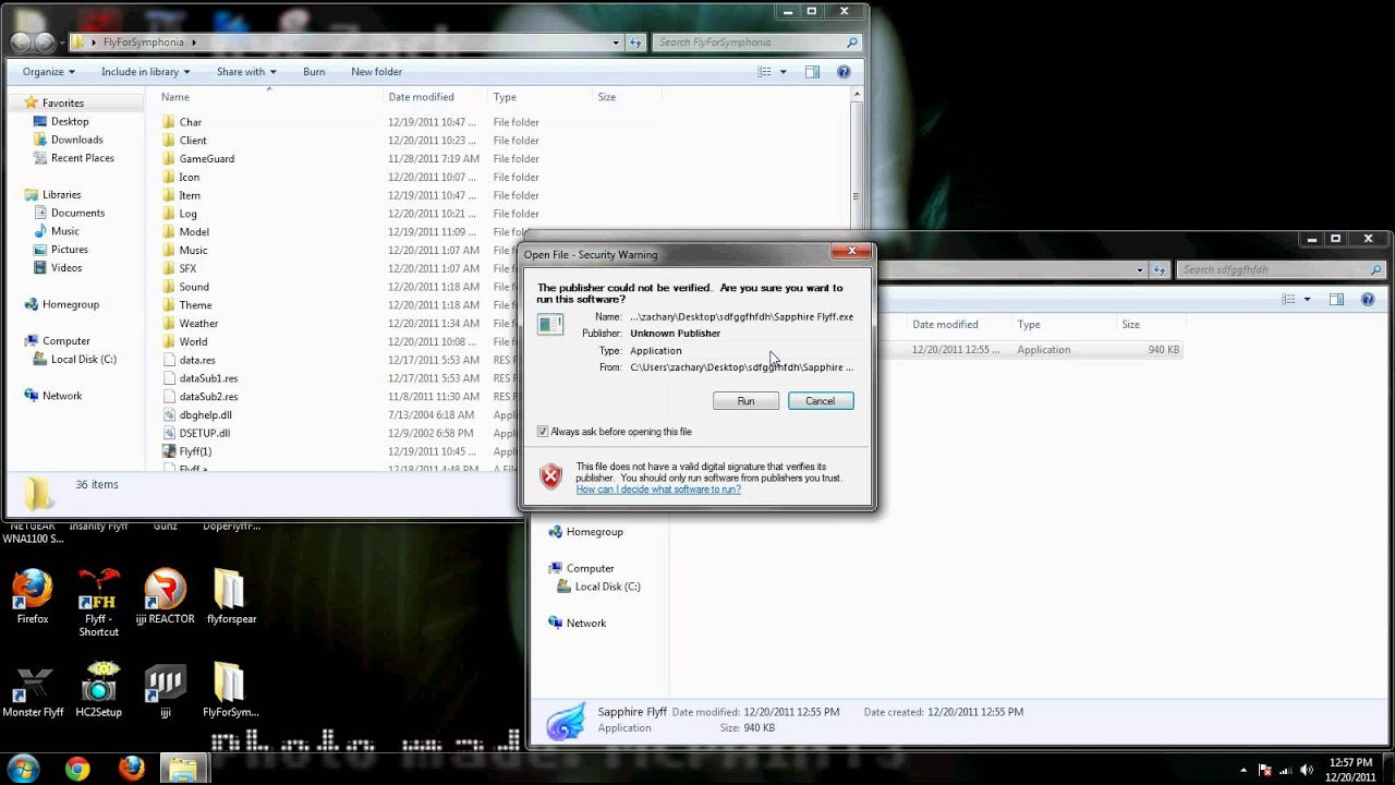 How to run a Flyff private server from the patcher.