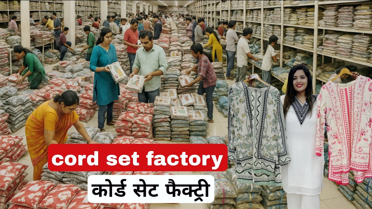 Cord set factory in surat | cord sets manufacturer surat kurti wholesale market vanshmj