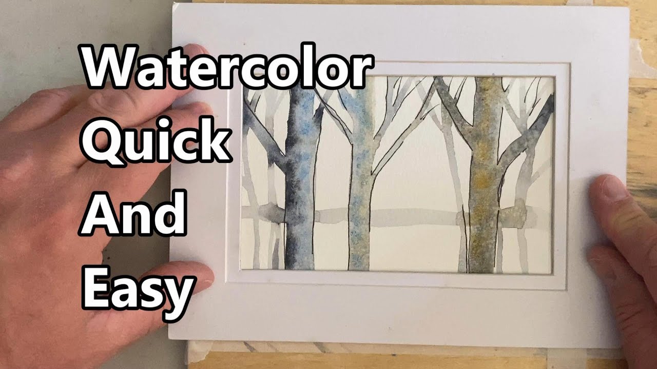 How To Paint A Watercolor Landscape, Watercolor Painting For Beginners, Watercolor Quick And Easy