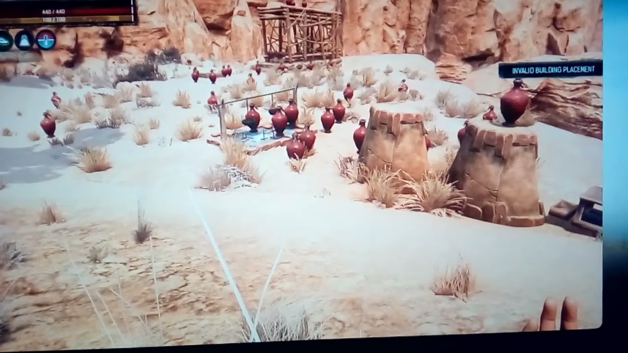 PS4 Conan Exiles : How to destroy, benches etc. on the ground, and base blocks etc. quickly eh