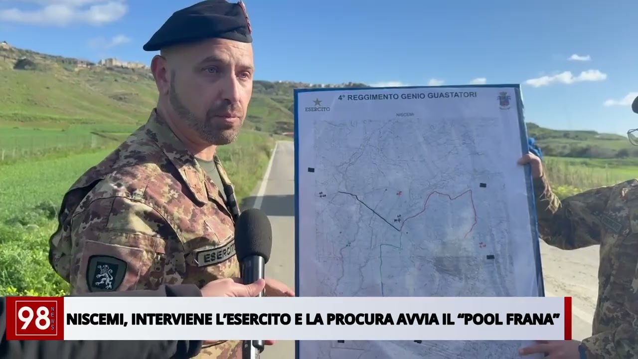 NISCEMI, INTERVIENE L’ESERCITO E LA PROCURA AVVIA IL “POOL FRANA”