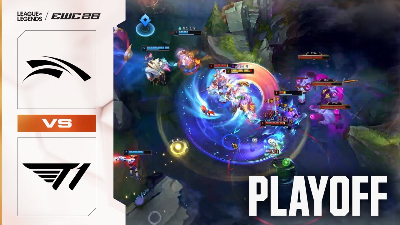 LOSER IS OUT! Hanwha Life Esports vs T1 | League of Legends at EWC 26 - Quarterfinal - HIGHLIGHTS