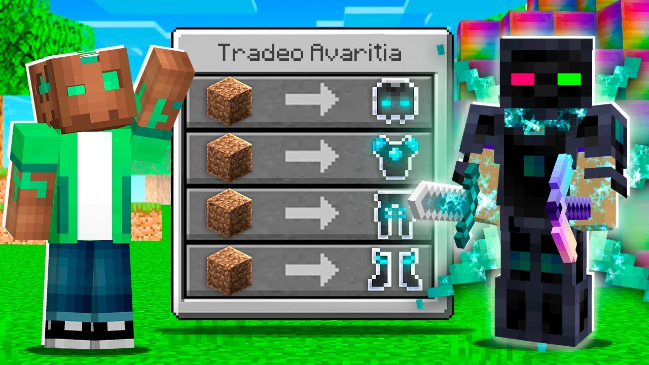 El AVARITIA se Volvió Mi Amigo Y Me AYUDÓ en Minecraft!