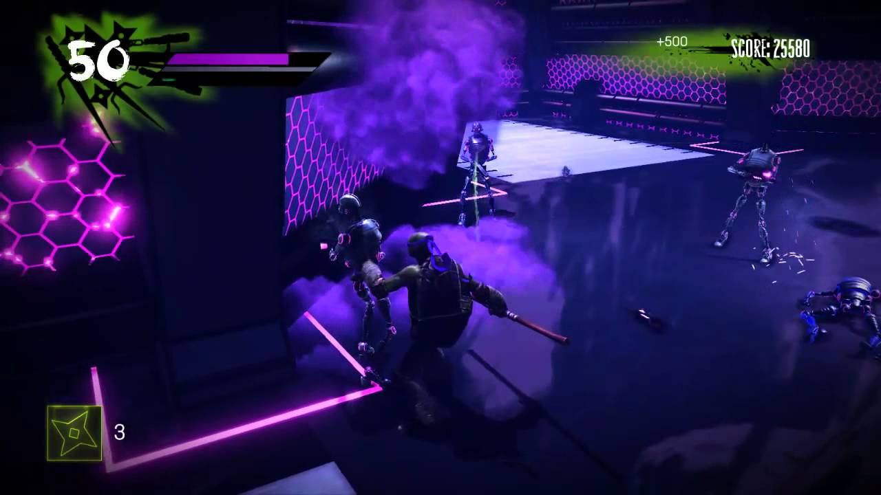 TMNT : OOTS - Kraang Base Challenge Mode - Donatello