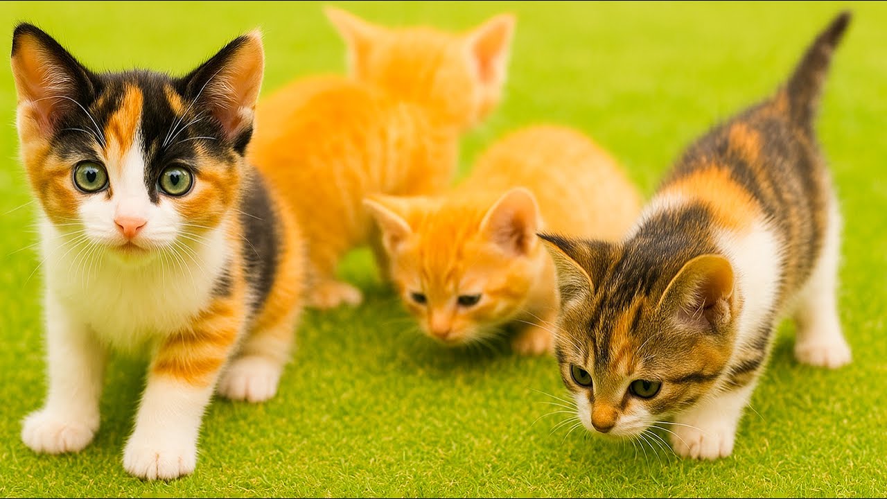 Cute Cat Meets Dog, Rabbit, Sheep, Horse for the First Time - Kitten's Meow