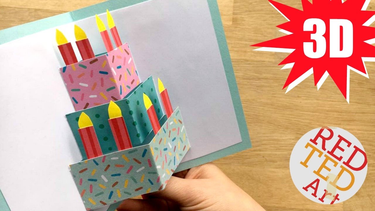 Easy Cake Card - Birthday Card Design - Weddings - Celebrations - DIY Card Making Ideas