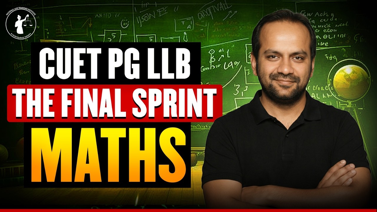 CUET PG LLB 2026 Maths Final Sprint