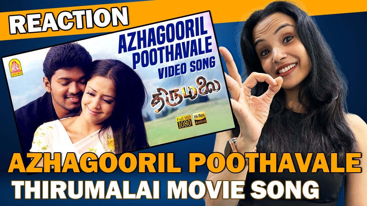 Azhagooril Poothavale Song Reaction | Thirumalai | Thalapathy Vijay & Jyothika ✨