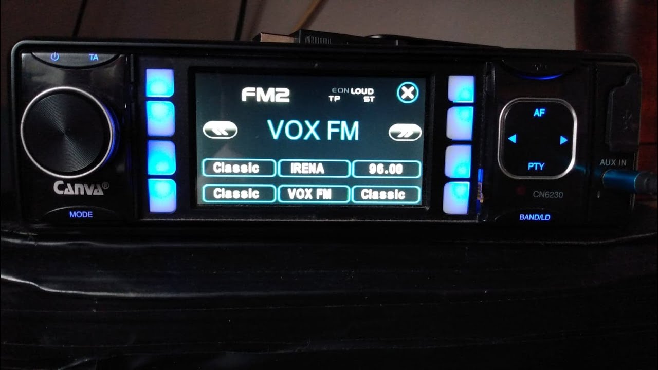 Nowoczesne radio samochodowe Canva CN6230 ze śmietnika? test i prezentacja