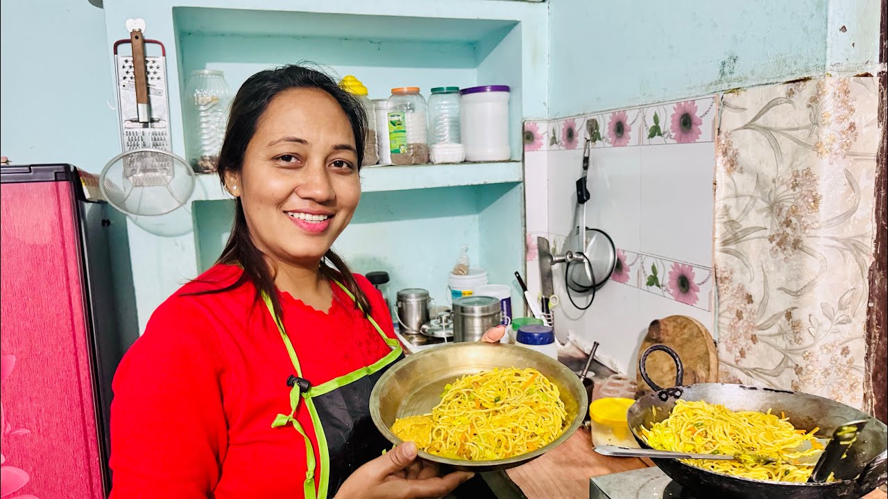 आजको हाम्रो dinner चाउमिन 😍॥Bhawana bk vlogs || simply lifestyle vlogs ||