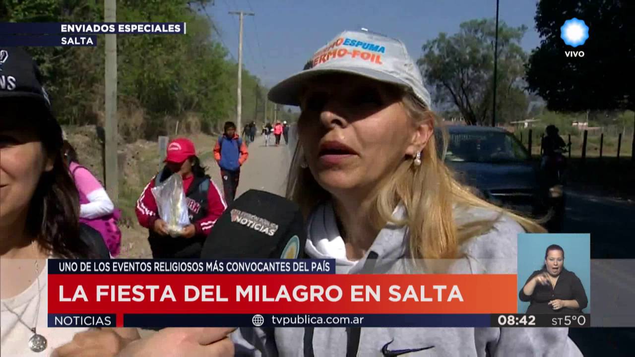 TV Pública Noticias -  Celebración Virgen del Milagro en Salta