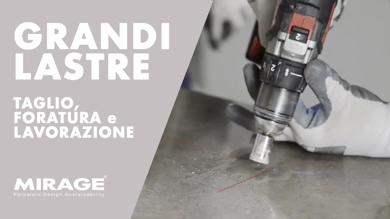 Tutorial Grandi Lastre #3 -Taglio, foratura e lavorazione delle piastrelle in grande formato