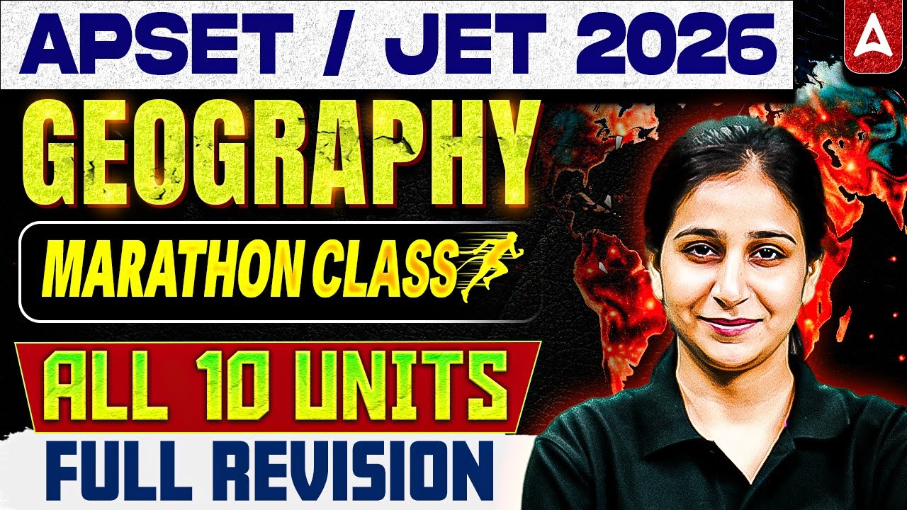AP SET/JET 2026 Geography Marathon Class | AP SET/JET 2026 Geography All 10 Units Full Revision