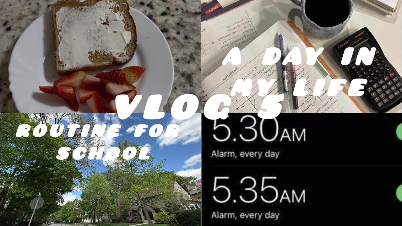 فلوق روتيني الصباحي للمدرسة🏫/ يومياتي في امريكا 🇺🇸 Day in my life 💗✨
