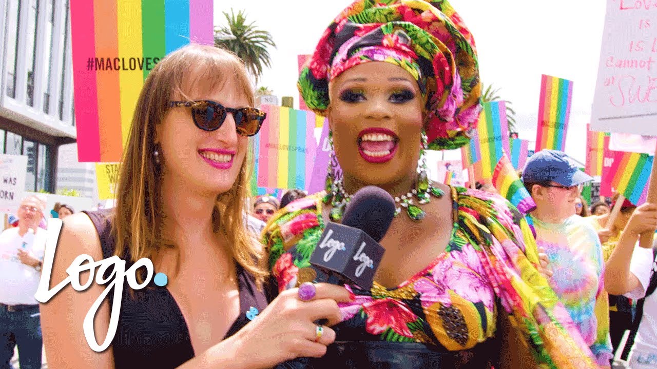 RuPaul, Peppermint & Eureka Celebrate Love & Identity in LA Pride's #ResistMarch 🌈