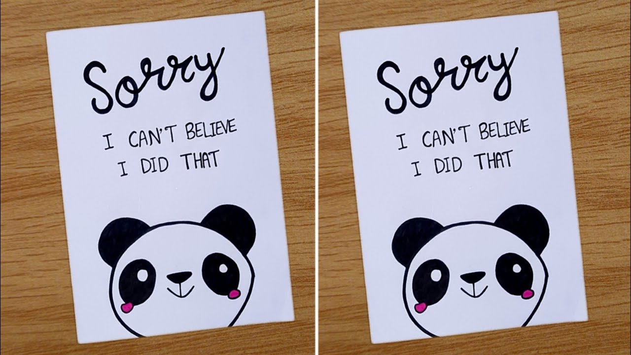 Sorry Card idea //How to Make Sorry Card For Best Friend //Sorry Card Tutorial //Apologize Card