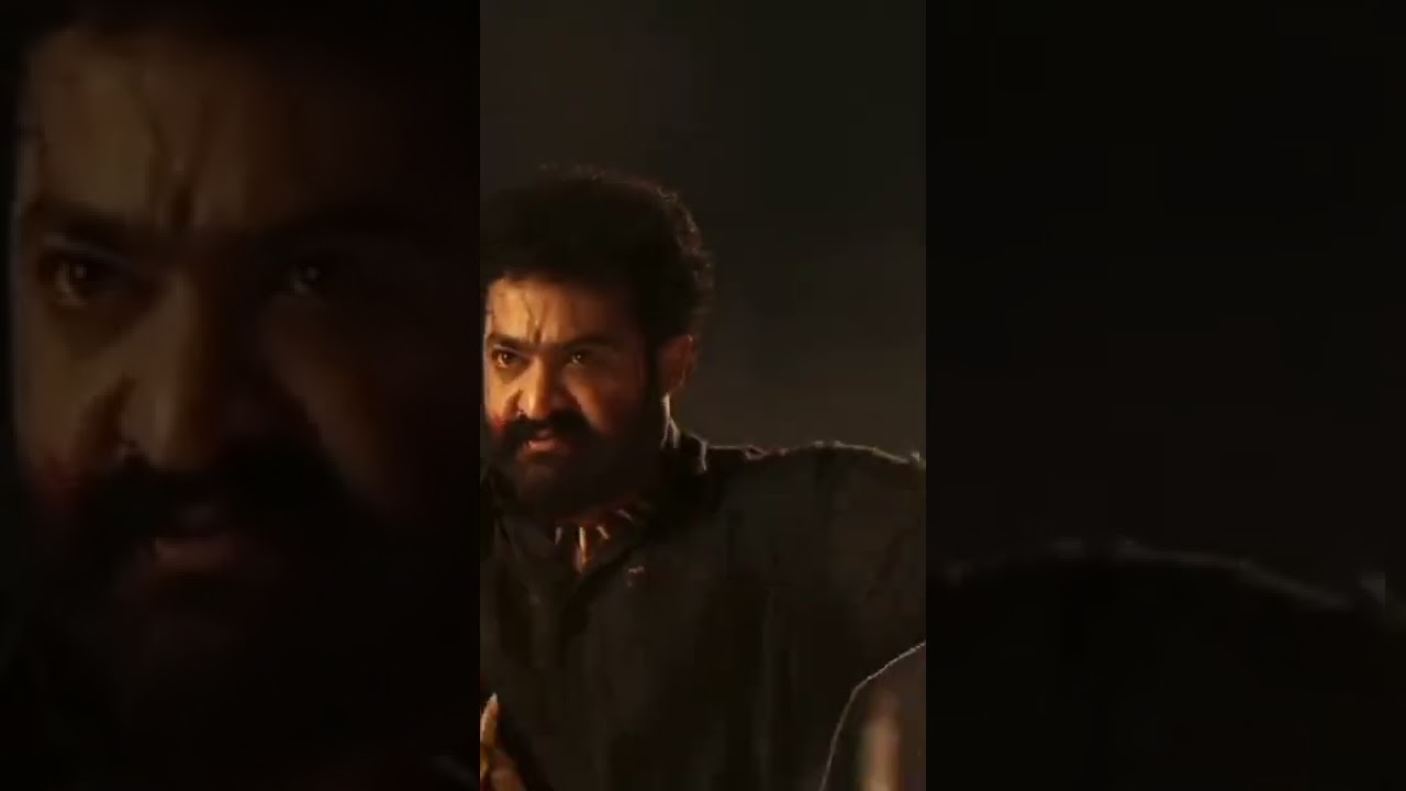 best scence  of RRR movie . big fight between ram and bheem.