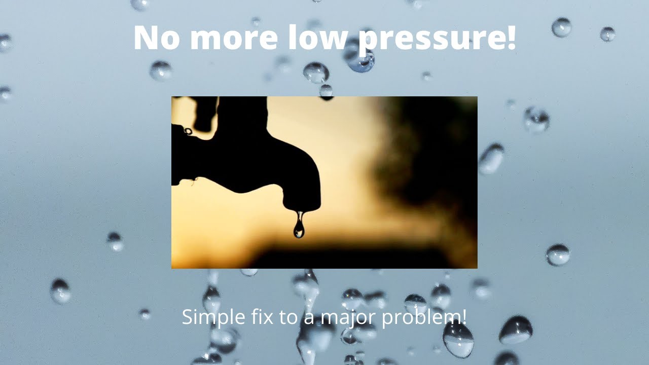How to Improve your RV water pressure/volume