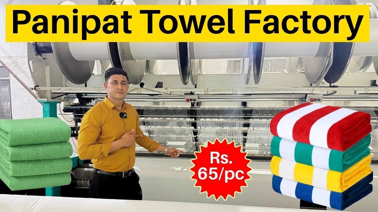 Rs.65/Pc Cabana Micro Towel Manufacturer in Panipat 9613999969 | MS Bulk Stock App | #towels #micro