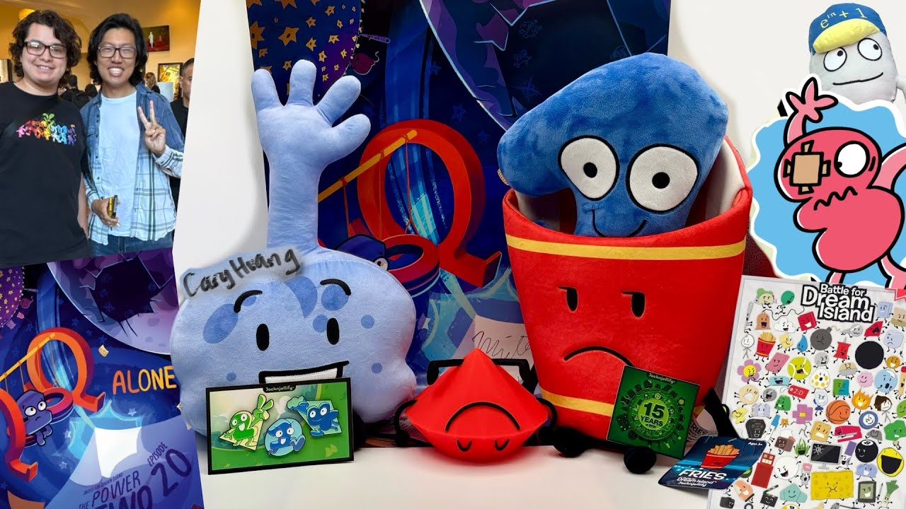 Плюшевая игрушка BFDI TPOT 20 WINNER, плюшевая игрушка FRIES и многое другое!!! (Битва за Остров ...