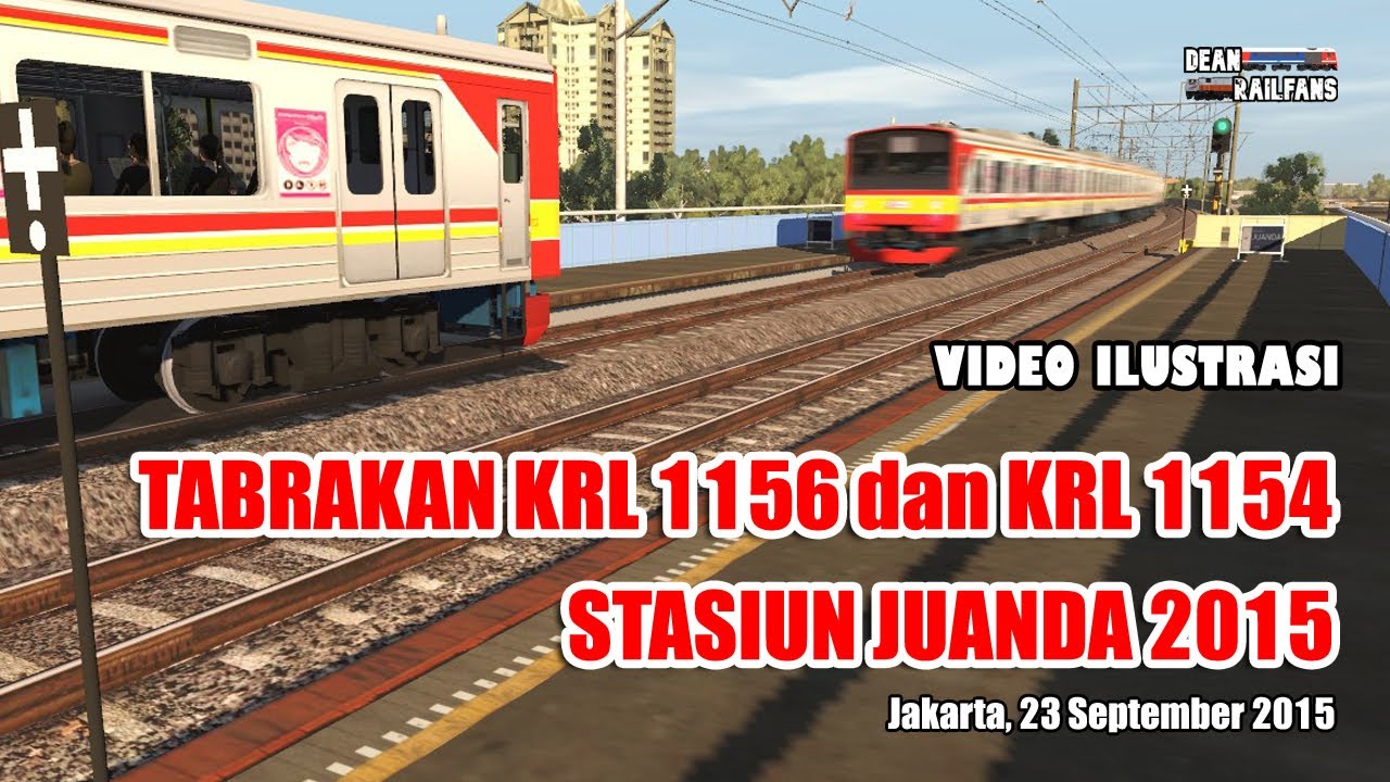 MASINIS TERJEPIT di KABIN 😥‼️  TABRAKAN KRL di STASIUN JUANDA 2015 | Train Simulator